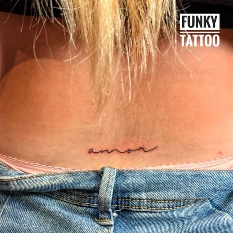 tatuaj scris tatuaje fete tatuaje la spate salon tatuaje mici