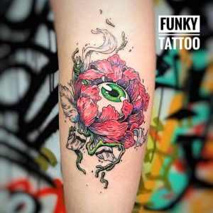 tatuaje fete tatuaj mana tatuaje color pe antebrat salon de tatuaje bucuresti